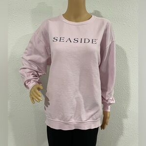 Women's Crewneck Sweatshirt - Light Pink
